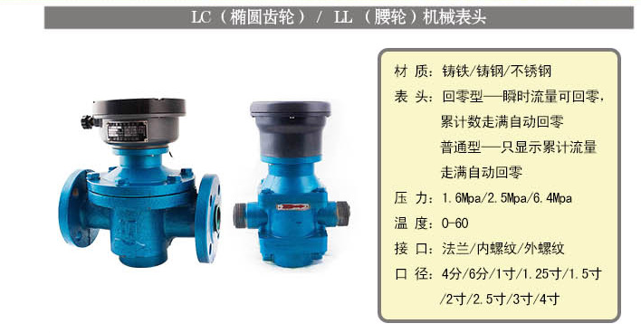 橢圓齒輪流量計智能型純機械式